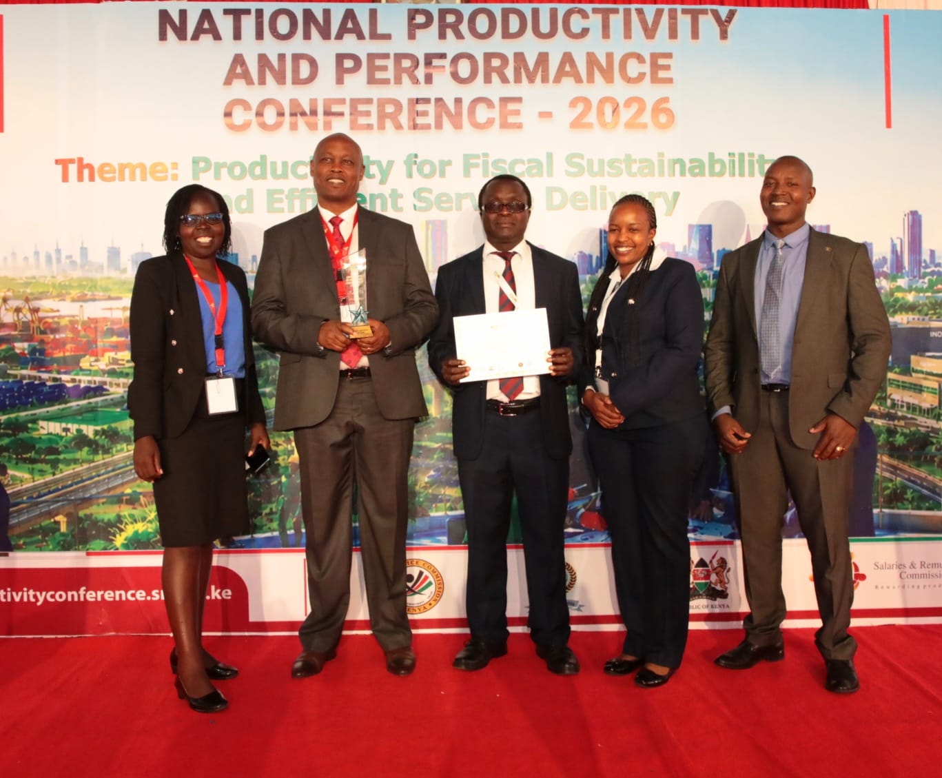 Bomet University delegation at the National Productivity and Performance Conference 2026, Kenya School of Government